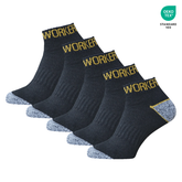 WORKERPRO™ – PÁNSKE PRACOVNÉ PONOŽKY 5 V 1 S CERTIFIKÁTOM OEKO‑TEX (SADA 5 KS)
