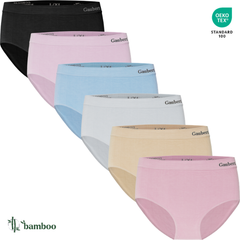 BAMBOO MIDI™ – BEZŠVAJOVÁ MIDI SPODNÁ BIELIZEŇ 6 V 1 (BALENIE PO 6 KS)