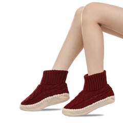 SNUGSOCK™ - Dámske pletené ponožkové papuče s mäkkou podrážkou