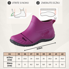 AQUABELLE™ - DÁMSKE KRÁTKE NEPREMOKAVÉ GUMÁKY Z PVC