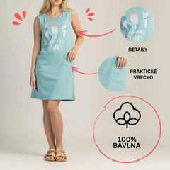 LETNÉ ŠATY ZO 100 % BAVLNY - ZAFIRA