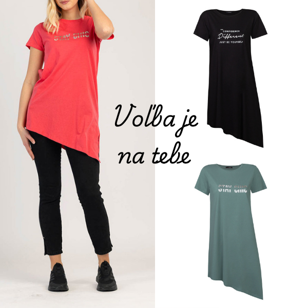 DÁMSKA KRÁTKA TUNIKA 100% BAVLNA - COMFINA