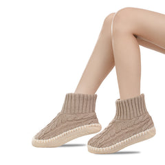 SNUGSOCK™ - Dámske pletené ponožkové papuče s mäkkou podrážkou