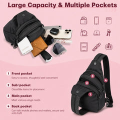 CARRYVA™ - Taška proti krádeži so skrytými vreckami, 3 spôsoby nosenia, vodoodolná