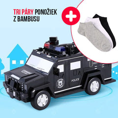 SAFEMONEY® – ELEKTRONICKÁ POKLADNIČKA V PODOBE POLICAJNÉHO AUTA