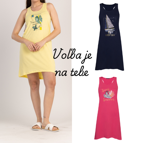 LETNÉ ŠATY ZO 100 % BAVLNY - VIVASUN