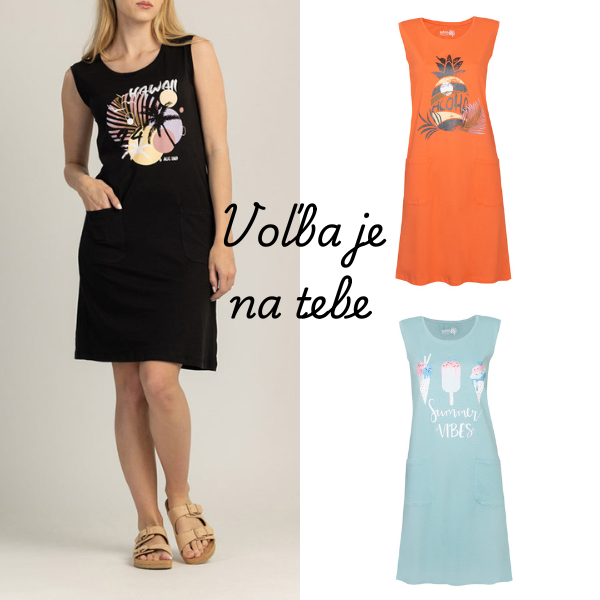 LETNÉ ŠATY ZO 100 % BAVLNY - ZAFIRA