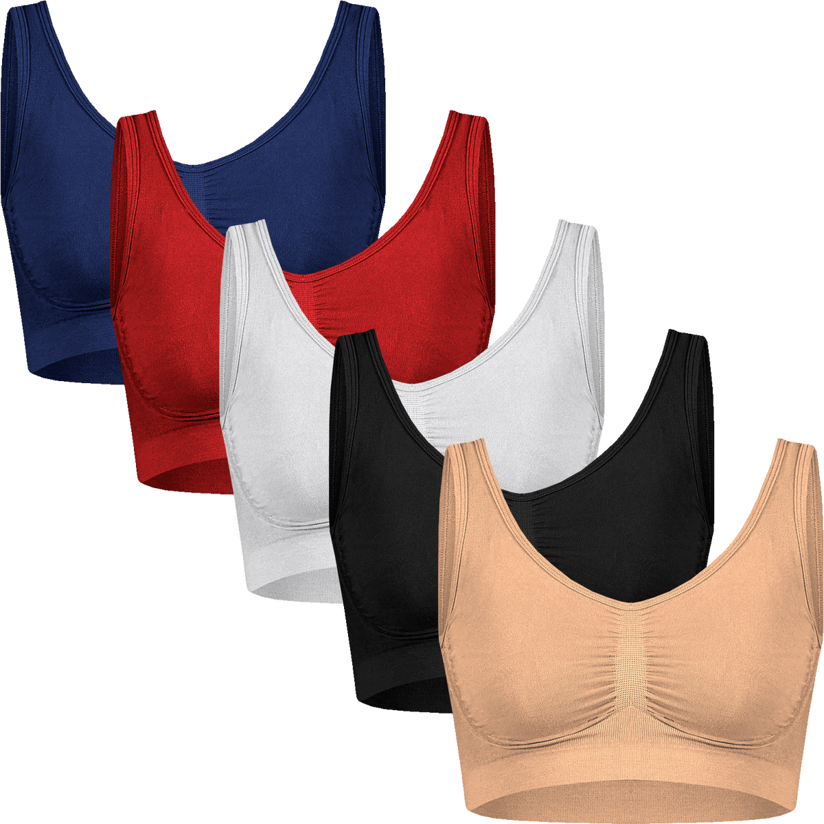 MIDIFLEX™ - BEZŠVOVÁ PODPRSENKA (3 KS V BALENÍ) - 4,99 € za kus